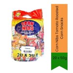 Tomato Roasted Corn Snacks 20 X 50G - Crunchy Roasted Corn Snack For Sharing & Snacking Tangy Tomato Flavor & Multipack