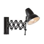Cologne Expandable Metal Wall Light Black White - White