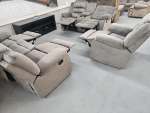Brand New 5 Action 321 Velvet Recliner Lounge Suite