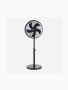 Alva Air - 40cm Drum Pedestal Fan (Matt Black) - 50W