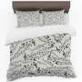 Music Notes Duvet Cover Set By Mark Van Vuuren Double