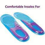 1PAIR Silicone Arch Support Insoles For Men And Women Comfortable Sports Insoles For Running Shoes Sneakers