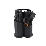 19 Piece Cooking Utensils Set Black