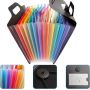 Expandable A4 Accordion File Organiser With Multiple Pockets