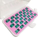 Bequilter 28PCS BOX Plastic Green Bobbins 4131825-45 4123078-G For Husqvarna Viking Sewing Machines
