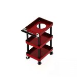 Yeah Racing – 1 10 3-TIERED Rolling Metal Handy Shop Cart. Red