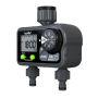 Sprinkler Timer + Nozzle 2 Zone Garden Water Irrigation 201P