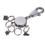 Keyring With Carabiner 5 Exchangeable Rings And 3 Charms Patent