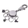 Keyring With Carabiner 5 Exchangeable Rings And 3 Charms Patent