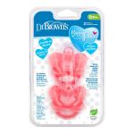 0-6M One Piece Pacifier Stage 1 Pink -2PACK