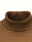 All Match Knitted Sweater Men's Casual Warm Slightly Stretch Lapel Neck Pullover Sweater For Men Fall Winter