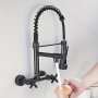 1pc Spout Spring In Wall Faucet Copper Kitchen Faucet Spring Faucet Swivel Spring Faucet Home Essential