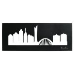 Durban Skyline Black Wall Art