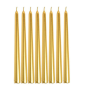 Unscented Chime Taper Candle Hand Poured Wax Candles - 12 Piece