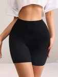 1PC Solid Seamless High Waist Tummy Control Briefs Simple Comfy Breathable Stretchy Intimates Panties Women's Lingerie & Underwe