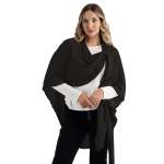 Pull Through Poncho - Black Free