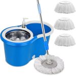 Spin Mop And Bucket System 360 Spin Mop And Bucket With Wringer Set Mops For Floor Cleaning 3 Microfiber Mop Replacement Head Re