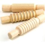 Wooden Profiled Rolling Pins - Set Of 3