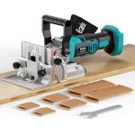 Ecarke Cordless Biscuit Joiner Tool Compatible With Makita 18V Battery Precision Plate Joiner For Woodworking Cabinetry & Furnit