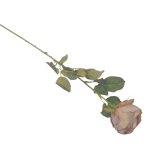 Rose On Stem 75CM - Vintage Cream