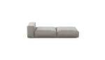 Lounger - Velvet - Light Grey - 241CM X 105CM