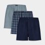 Men&apos S Blue 3 Pack Boxer Shorts