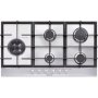 Domino - Built In Hob With 5 Gas Burners And Front Controls Stainless Steel 900MM