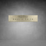House Number D19 - 1500 X 375 / Matt Gold / Warm White
