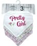 Pretty Girl Bandana Bibs 3PCS Set