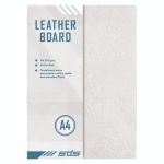 Sds Leather Grain Board White A4 270GSM Pack Of 50