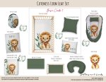 Cot Duvet Bedding Lion Cuteness Lion Leaf