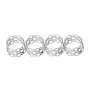 Napkin Rings X4 Assorted