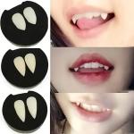 2PCS Vampire Fangs - 19MM Halloween Dentures For Cosplay & Parties Resin Material