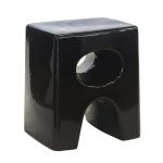 Eden Black Ceramic Stool