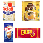 Selati Sugar 1KG Ricoffy 100G Cremora 125G & Glen Tea 65G