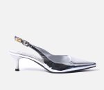 Stiletto Mule - 8 Silver