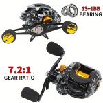 Billings Vs 200 Series 7.2:1 Gear Ratio 18LB Max Drag Baitcasting Reel For Freshwater Saltwater Fishing Tackles