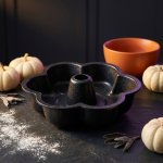 25CM Carbon Steel Flower Pattern Non-stick Cake Pan