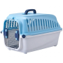 Blue Medium Pet Carrier Cage 55X35X32.5CM Travel Cage For Small Animals