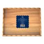 Scalloped Edge Wooden Serving Tray - 45X34X5CM 1 PC