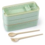 3 Layers Portable Lunch Box With Cutlery - 900ML