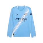 Puma Manchester City Men's Home 25 26 Long Sleeve Jersey