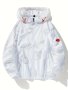 Men's Astronaut Graphic And Letter Print Hooded Zip Up Sun Protection Soft-shell Jacket Quick Dry And Breathable Jacket For Outdoors Activities