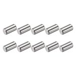 Metallixity Dowel Pin 5X10MM 15PCS 304 Stainless Steel Shelf Support Pegs Pin Fastener Elements - For Metal Devices Furniture In