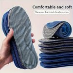 3 Pair Of 5D Memory Foam Orthopedic Insoles For Men And Women Nano Antibacterial Deodorant Insoles Sweat-absorbing Running Insol