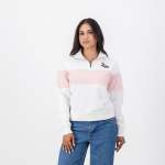 Hoop Quarter Zip Crop Sweat-rose Quartz - 4XL