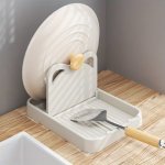 1PC Spoon Rest Multi-purpose Utensils Holder Kitchen Accessories Shovel Rack Pot Cover Rack Spatula Rack