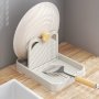 1pc Spoon Rest Multi-purpose Utensils Holder Kitchen Accessories Shovel Rack Pot Cover Rack Spatula Rack
