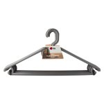 Real Home Plastic Hangers Grey 10 Pack
