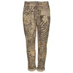 Glitter Animal Flower Pant - Taupe L xl